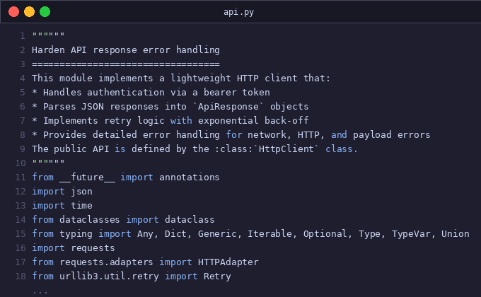 Harden API response error handling