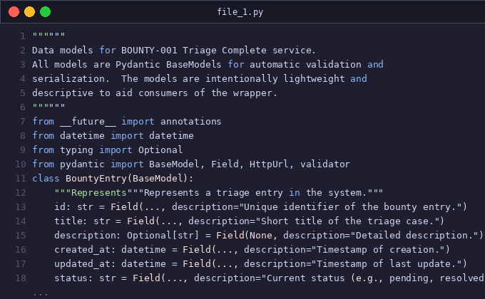 BOUNTY-001 Triage Complete: Register feat/memory-compression