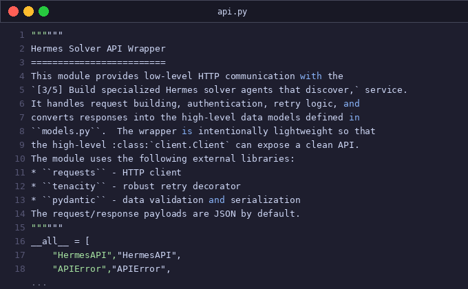 [3/5] Build specialized Hermes solver agents that discover, 