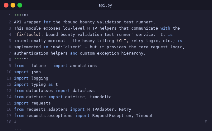 fix(tools): bound bounty validation test runner
