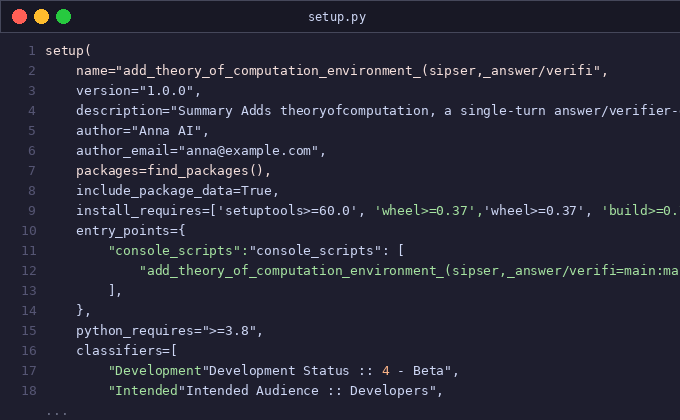Add theory_of_computation environment (Sipser, answer/verifi