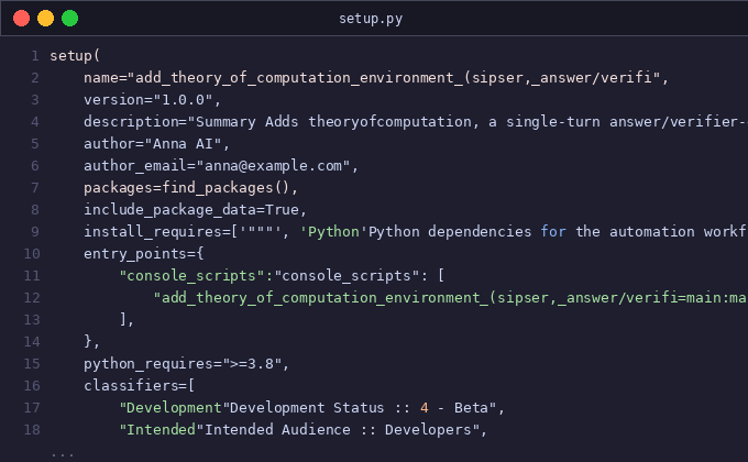 Add theory_of_computation environment (Sipser, answer/verifi