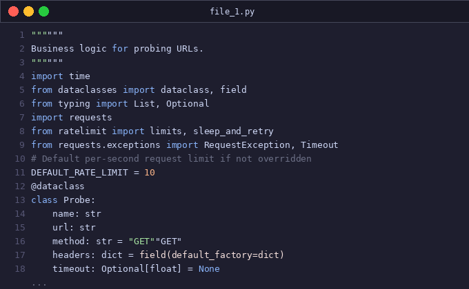 Add configurable timeout and rate limiting to health_check p