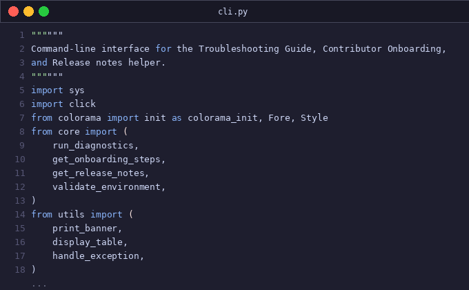 Troubleshooting guide + contributor onboarding + release not