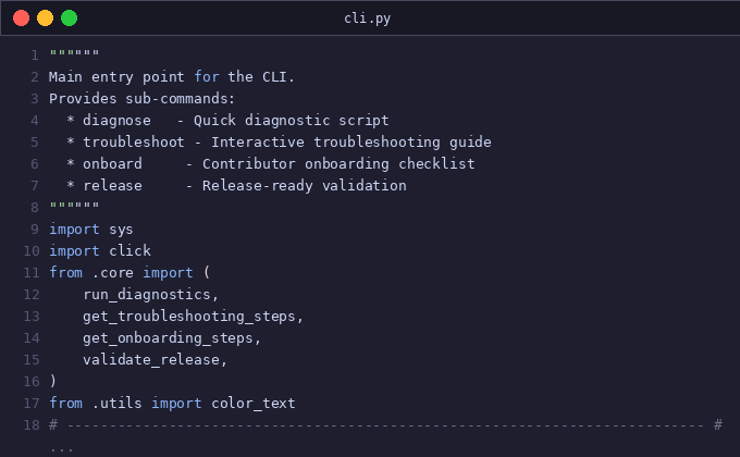 Troubleshooting guide + contributor onboarding + release not