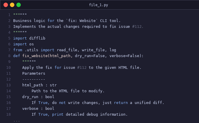 Entry point for the `fix: website` cli tool CLI