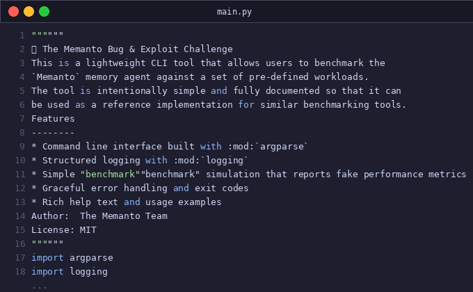 🐜The Memanto Bug & Exploit Challenge