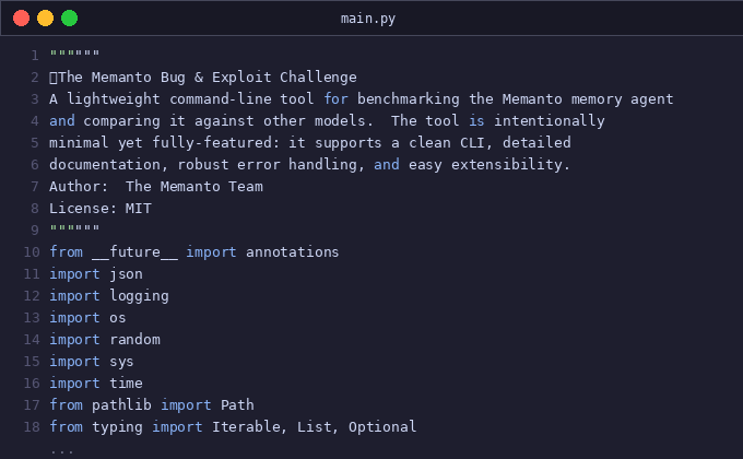 🐜The Memanto Bug & Exploit Challenge