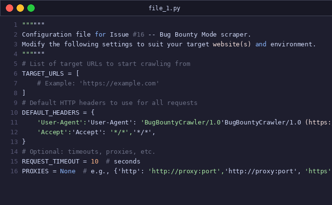 Issue #16 — Bug Bounty Mode