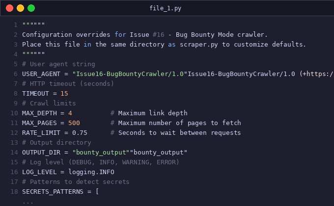Issue #16 — Bug Bounty Mode