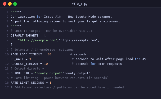Issue #16 — Bug Bounty Mode